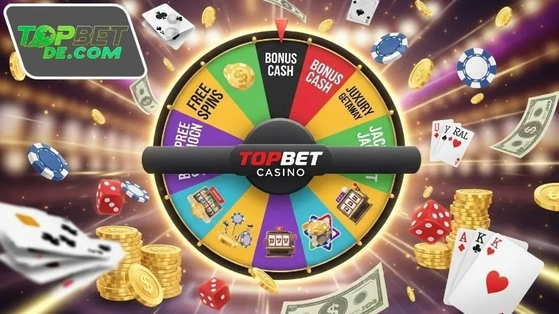 Vòng quay may mắn Topbet - Tận hưởng những ưu đãi hấp dẫn 2 Các phần thưởng hấp dẫn từ vòng quay may mắn Topbet